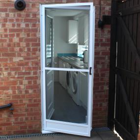 Hinged Fly Screen for Single Doors - Commercial (Made-to-Measure)